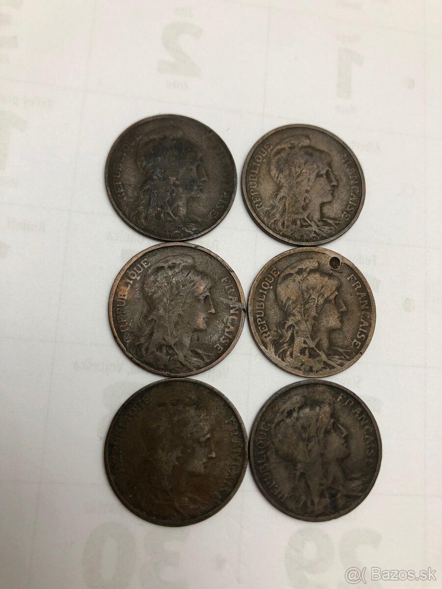 Mince FRANCE +Bankovky BIELORUSKO - 2