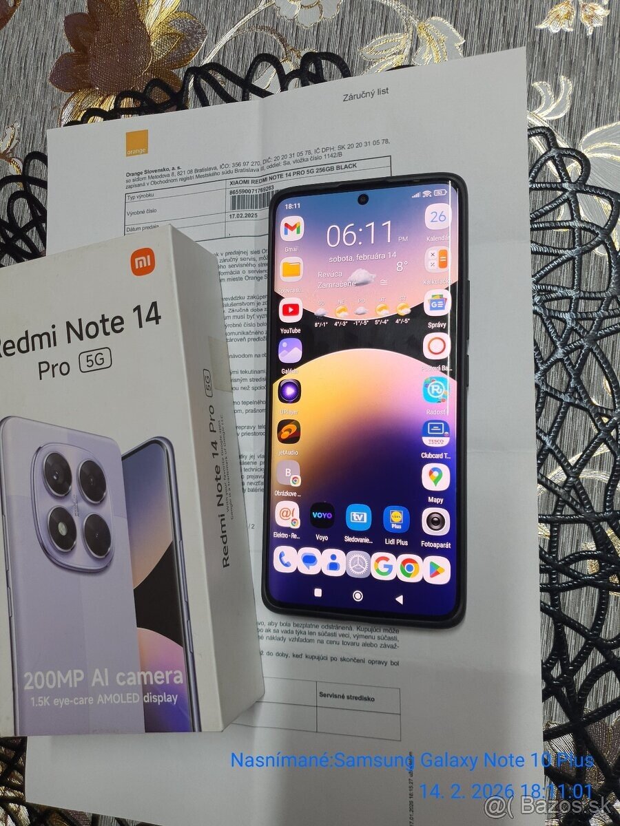 Xiaomi Redmi Note 14 Pro 5G(v Záruke) - 2