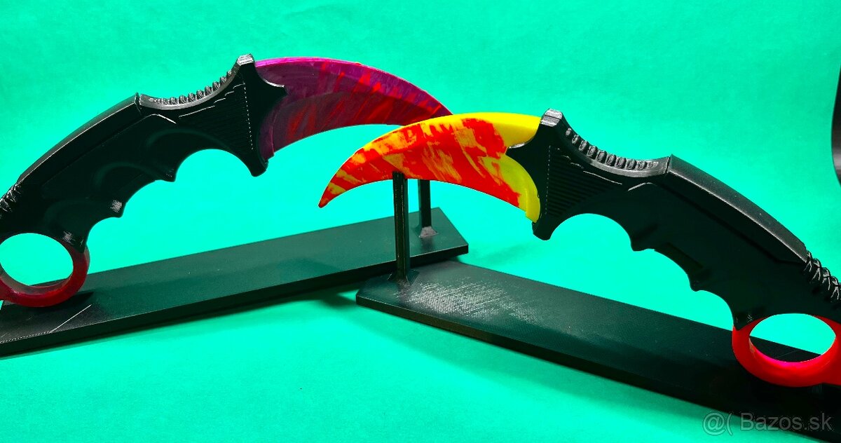 CS2 Karambit fidget trainery 21 cm + stojany - 2