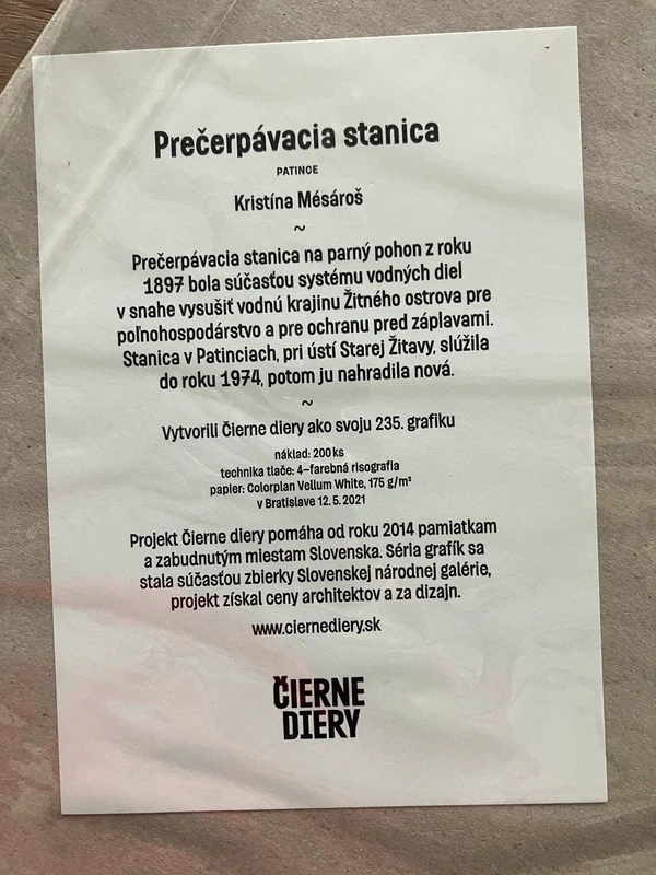 Čierne diery - Prečerpávacia stanica grafika - 2