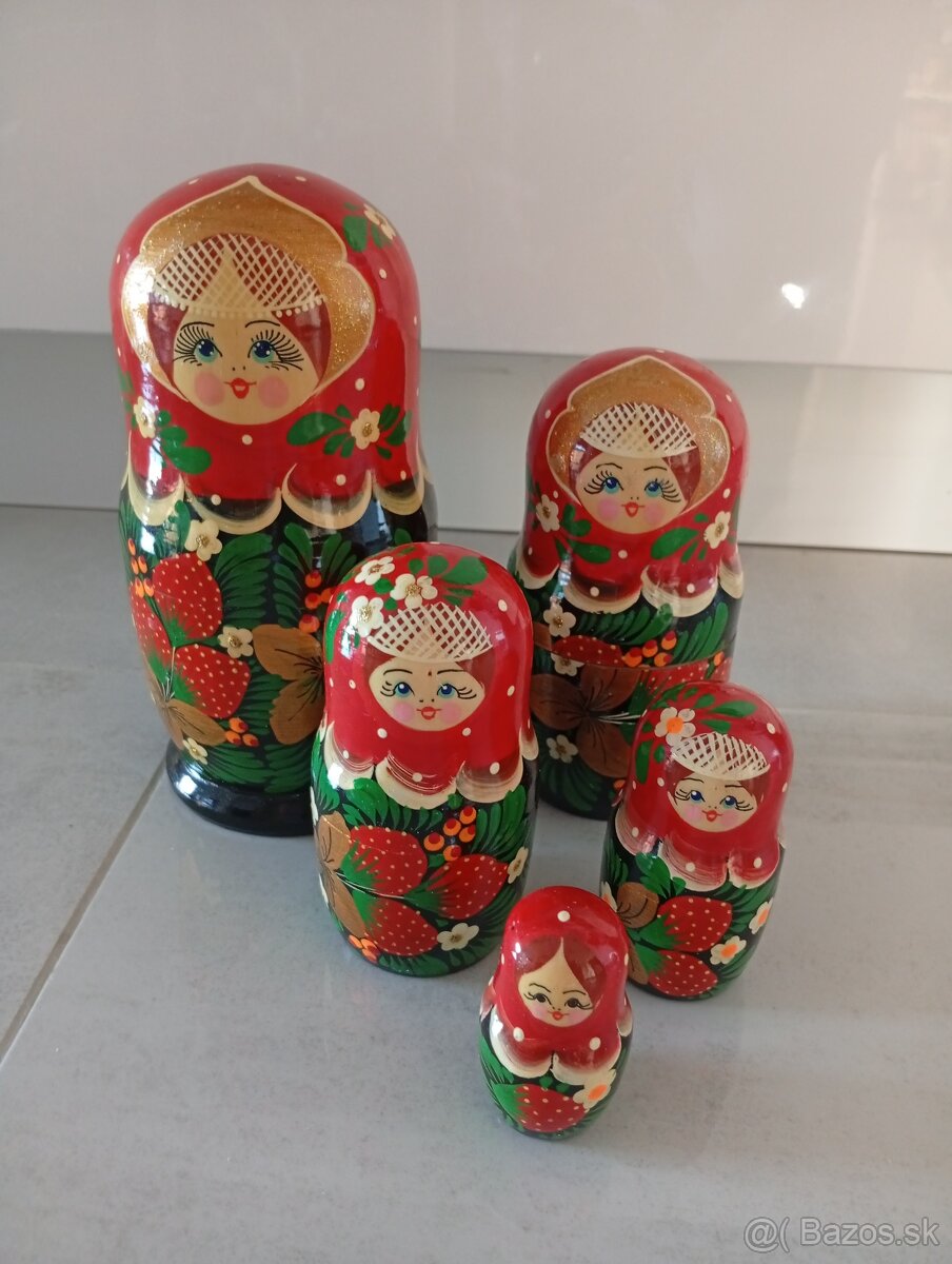 Ruská matrioška - retro dekorácia - 2