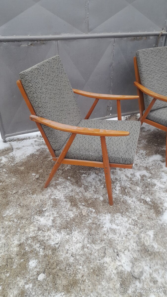 Retro kreslá 2kusy za 160eur - 2