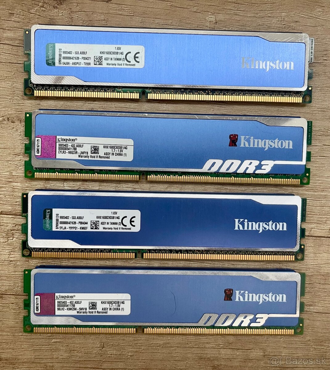 Kingston HyperX Blu DDR3. - 2