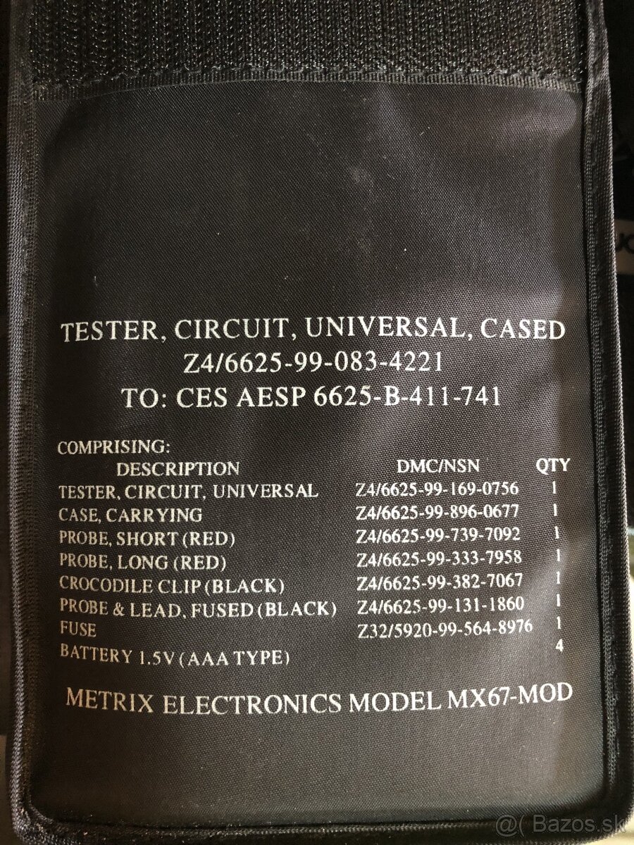 Predám multimeter-tester METRIX MX67 - 2