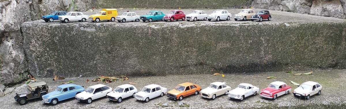 Kultové autíčka východného bloku - modely autíčok - 2