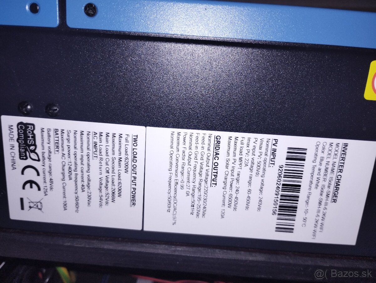 Hybridný menič EA Sun 6.2kW / 48V – NOVÝ, v krabici - 2