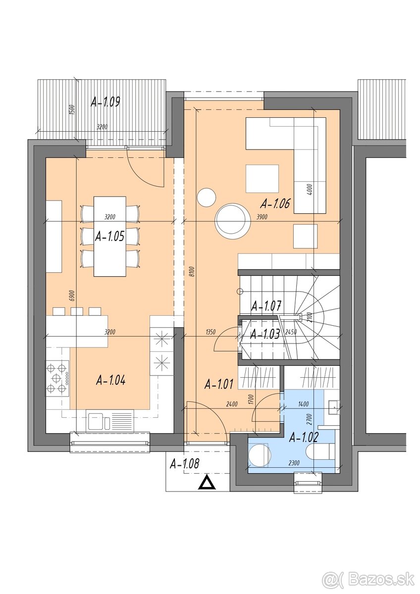 MODERNÝ RADOVÝ DOM -NADČASOVÉ BÝVANIE V DS - 2