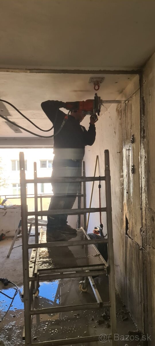 JADROVÉ VŔTANIE, REZANIE ŽELEZOBETÓNU, VÝREZAVANIE ZÁRUBNÍ - 2