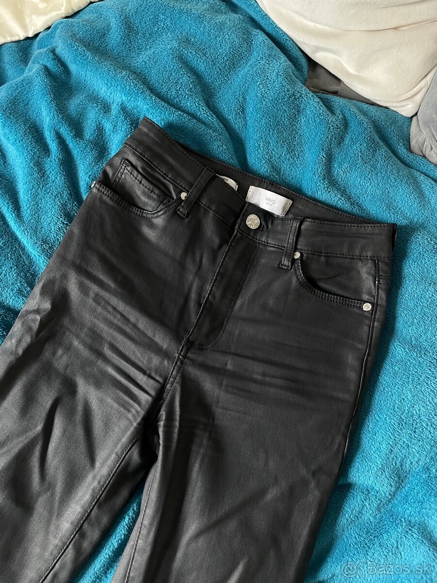 Mango čierne koženkové rifle - 2