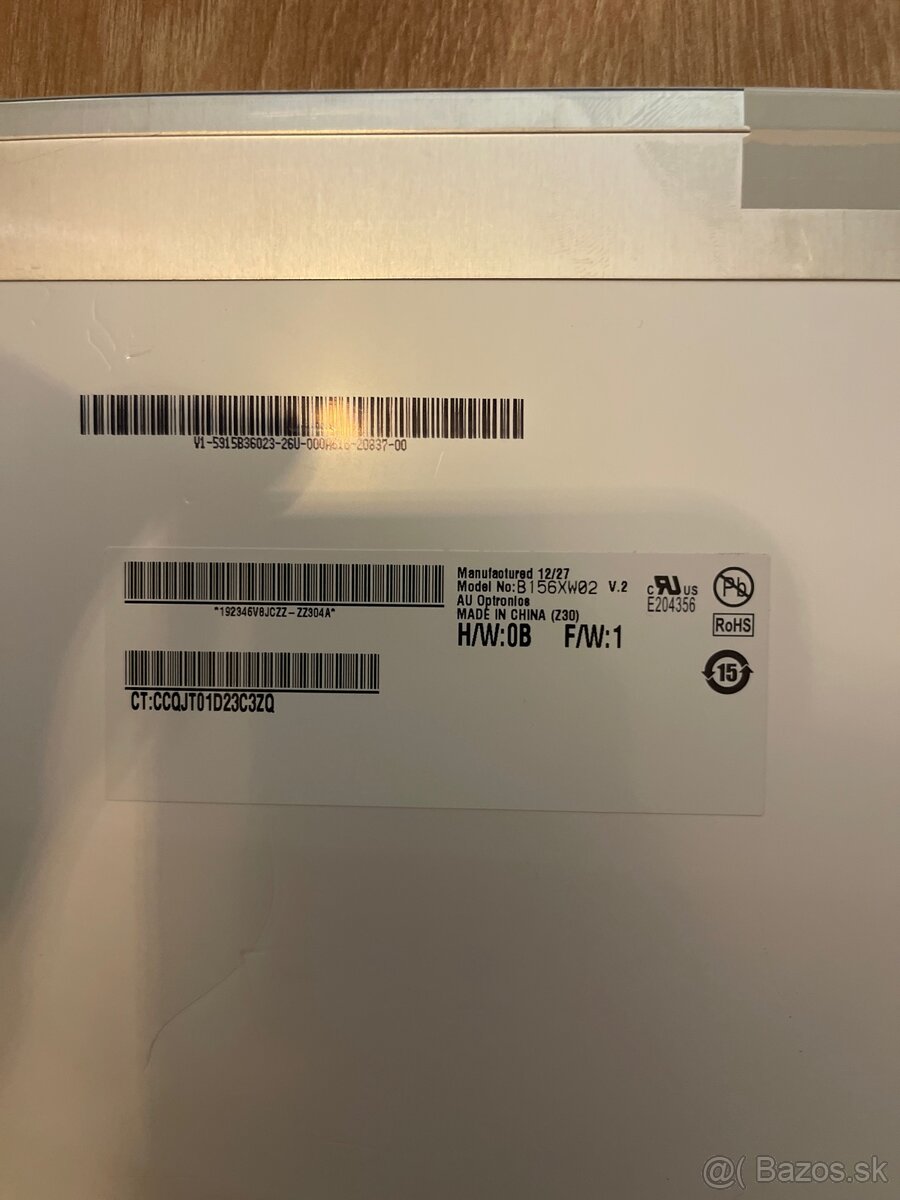 LCD panel B156XW02 V.2 - 2