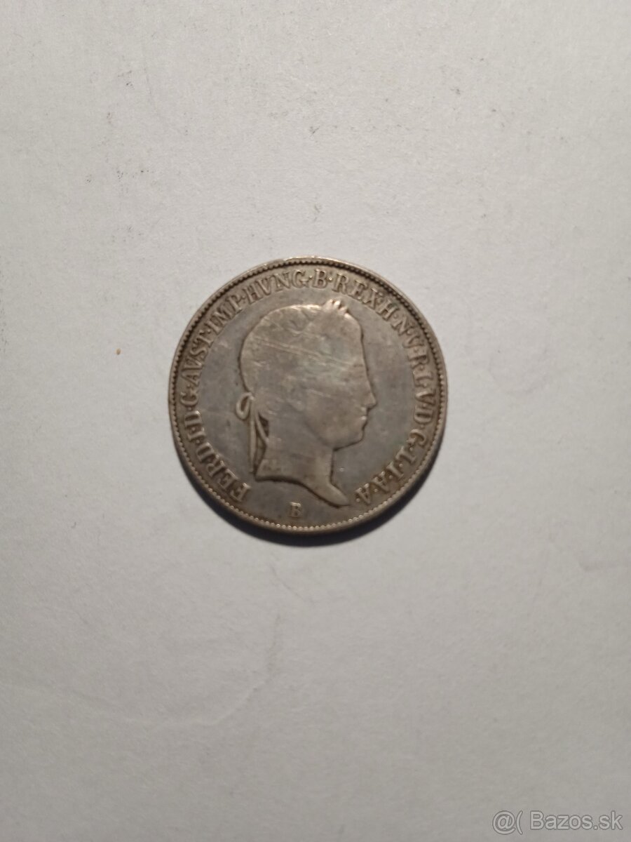 20 Grajciar 1841 B Ferdinand V. - striebro - 2