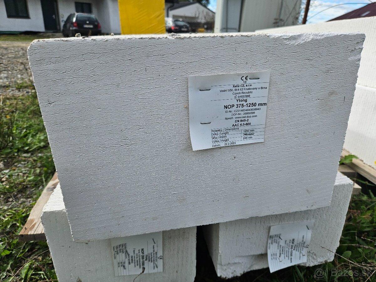 Preklady YTONG (úplne nové nepoužité) - 2