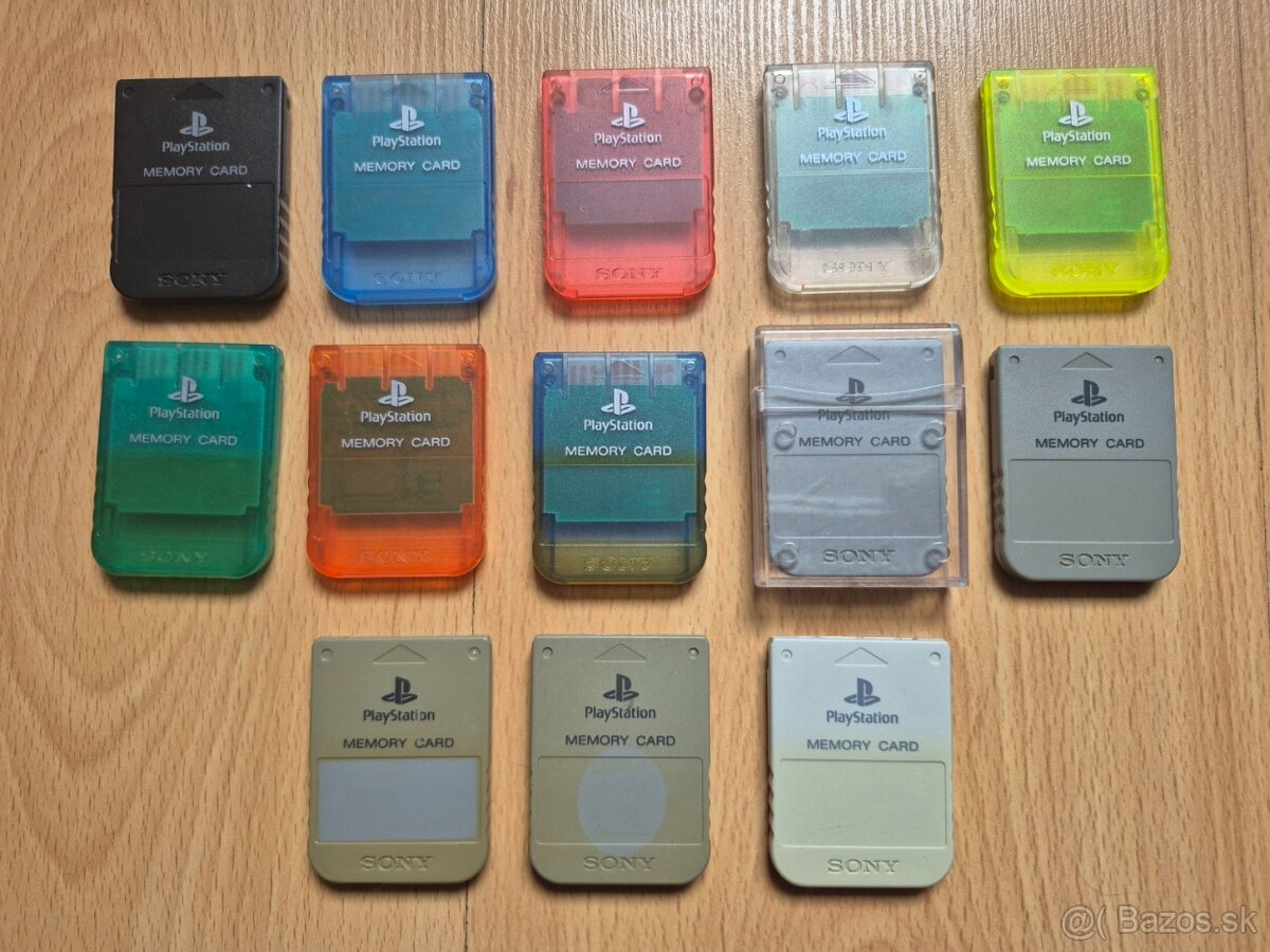 Predám Sony Memory card na PS1 od 8€ - 2