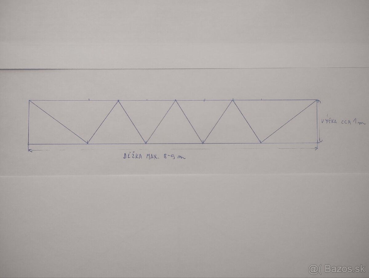 Kúpim konštrukciu haly ,väzníky. - 2