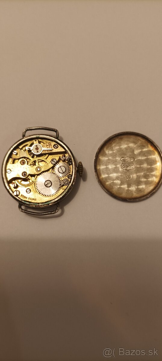 Švajčiarske stare strieborne hodinky Wenger - 2