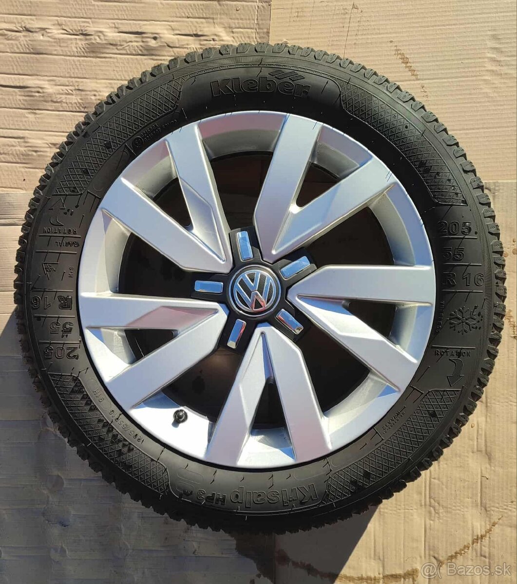 Originál disky VW + zimné pneumatiky Kleber R16 - 2