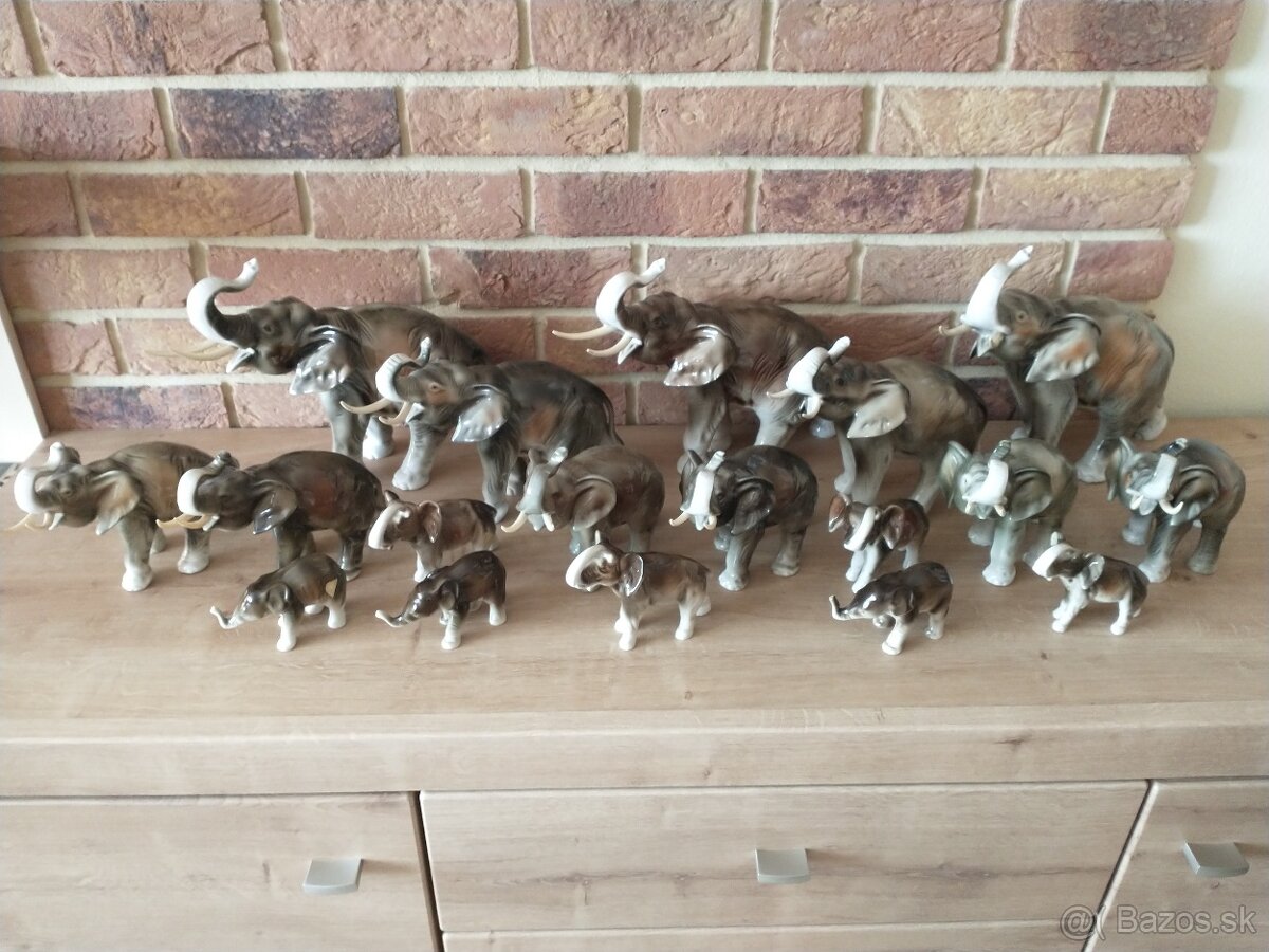 slon, slony, sloníci royal dux, kameň ónyx - 2