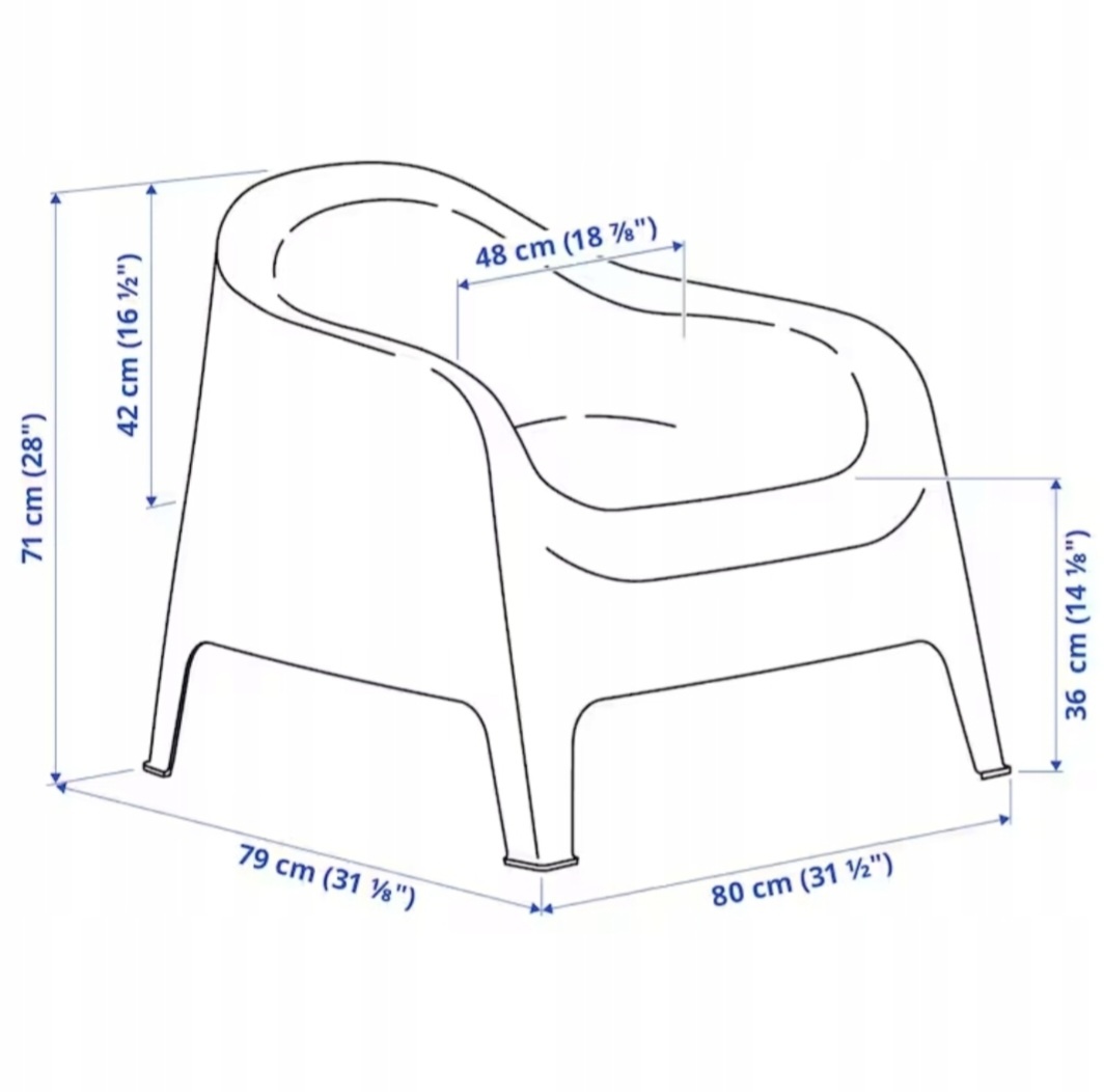 Predám záhradné kreslá Ikea Skarpo - 2