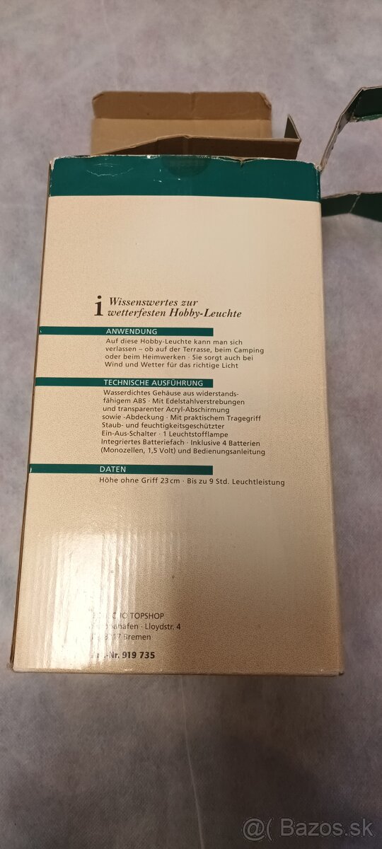 Kempingova lampa na baterie - 2