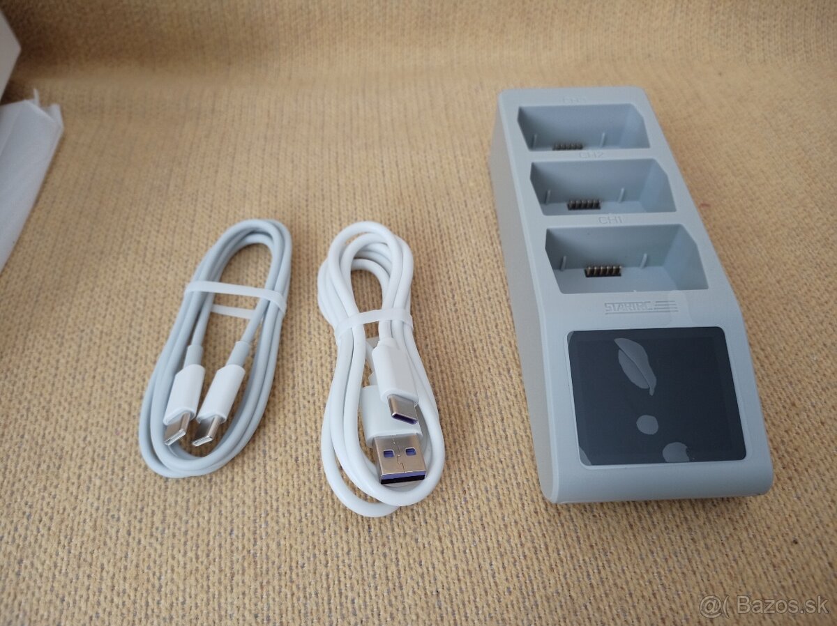 Nabíjačka na 3 batérie pre dron dji mini 3 4 pro nepro s LCD - 2