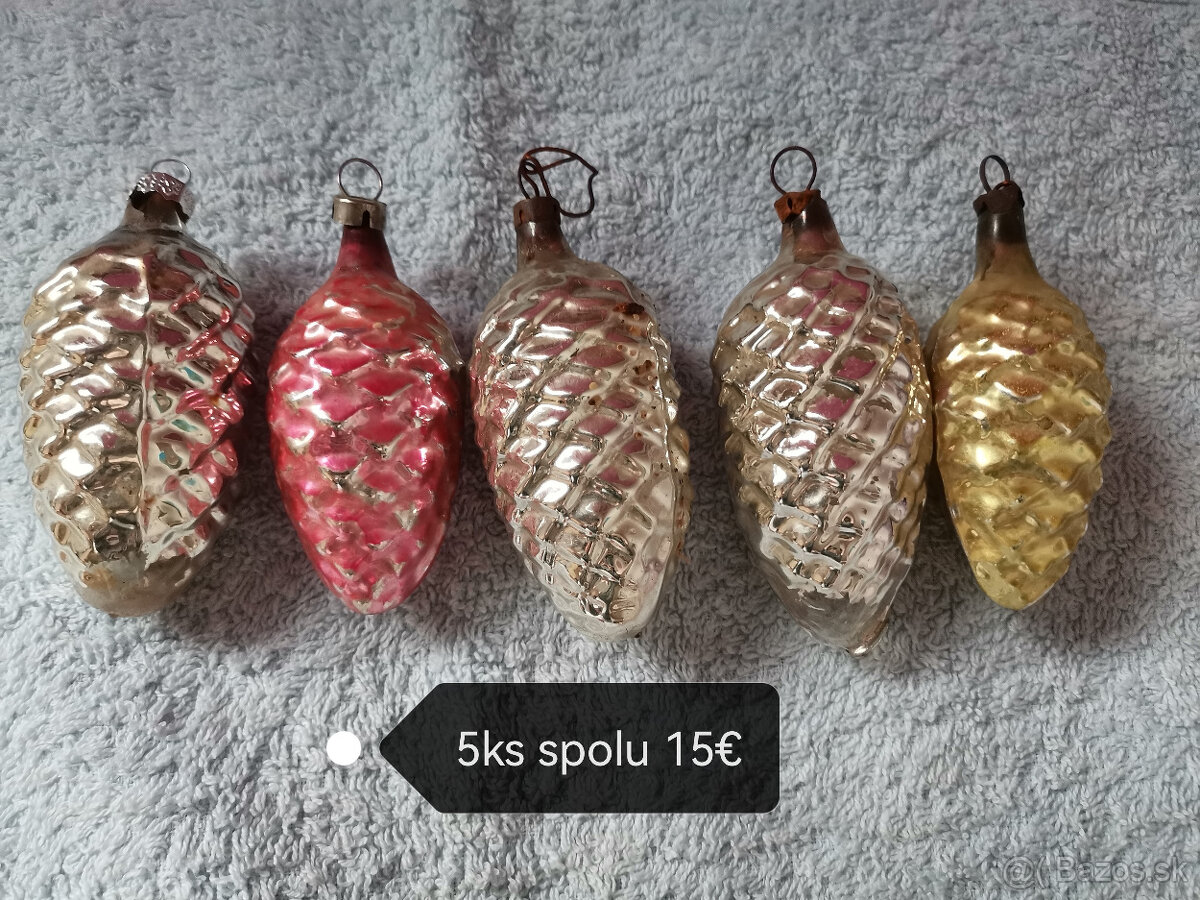 RETRO Vianočné ozdoby na stromček - 2