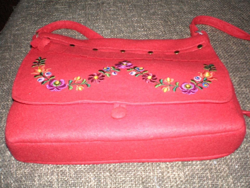 Kabelka cez rameno zo súkna - 2