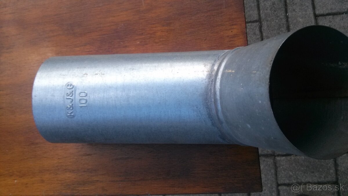 Nové odkvapové pozinkované koleno 100 - 2