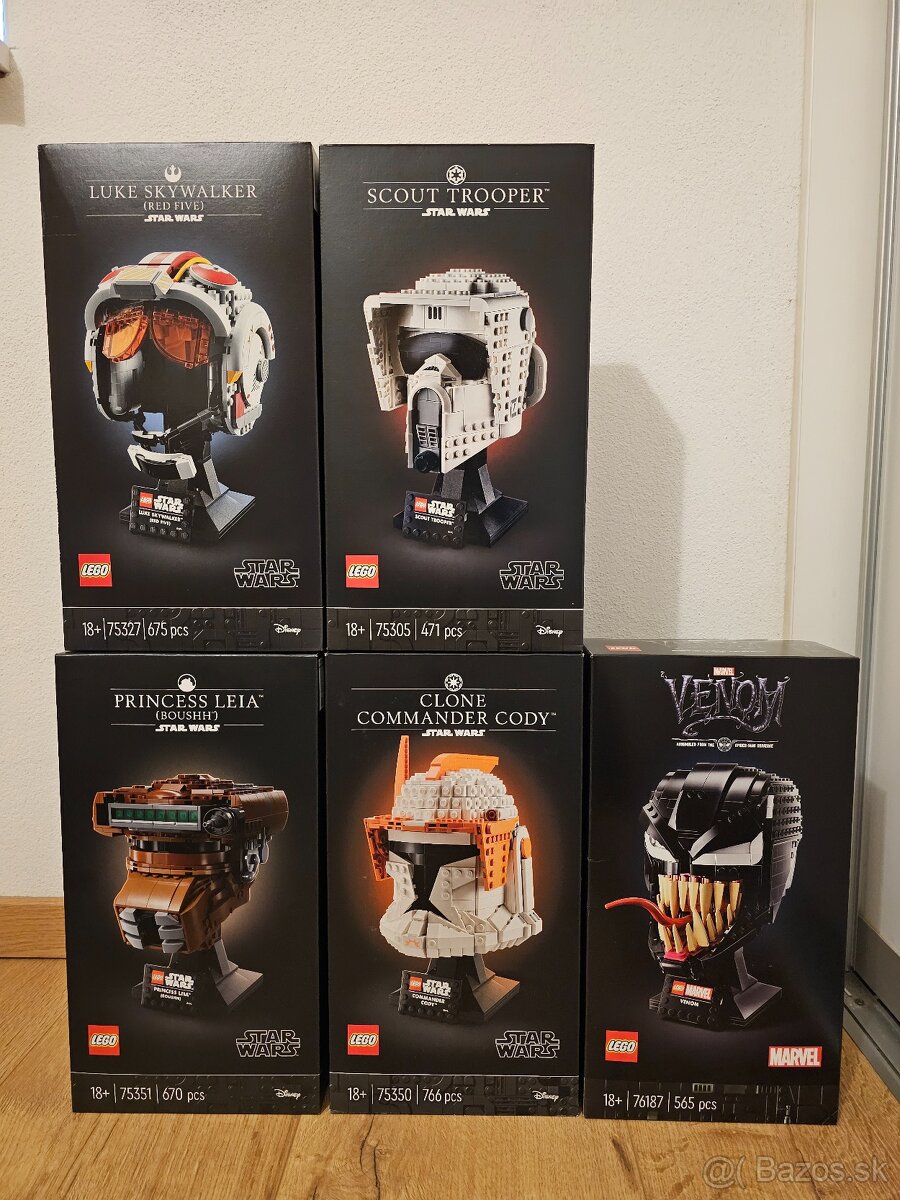 LEGO Star Wars a Marvel helmy NOVÉ - 2