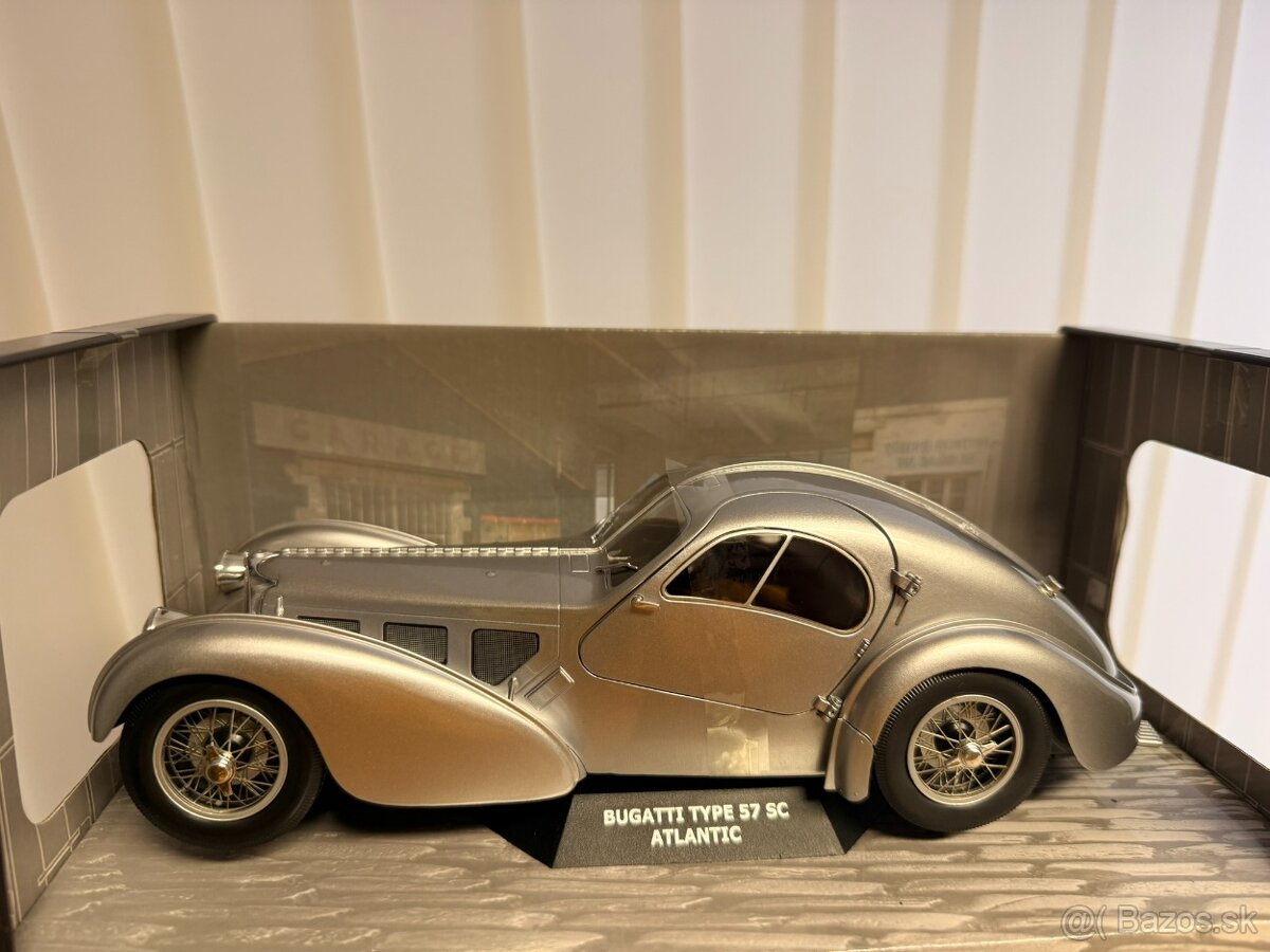 1:18 Bugatti Type 57 SC Atlantic 1938 Silver - Solido - 2