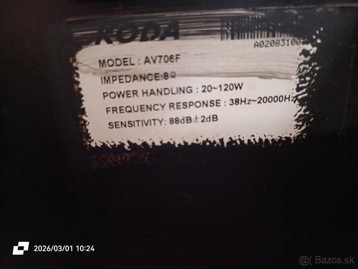 Reprosústava Koda 706 - 2