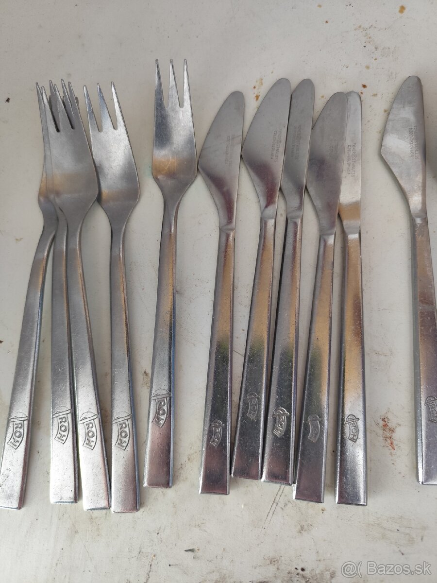 Starý retro príbor s logo ROH - 2