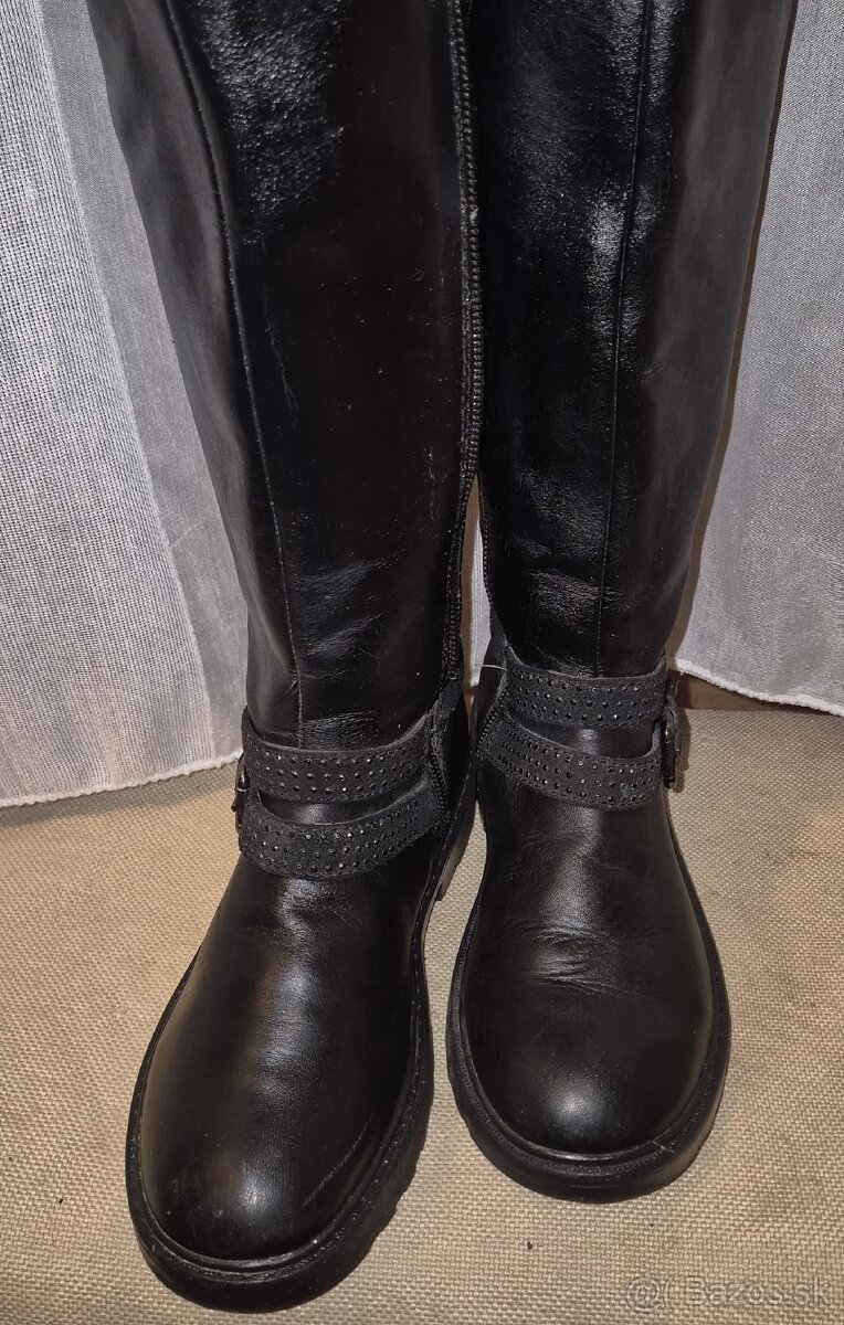 Detské čižmy koža GEOX č.31 - 2