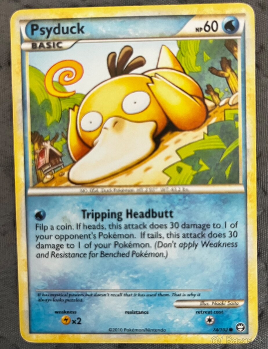 🦆 Pokémon karty – Psyduck zbierka | Originál - 2