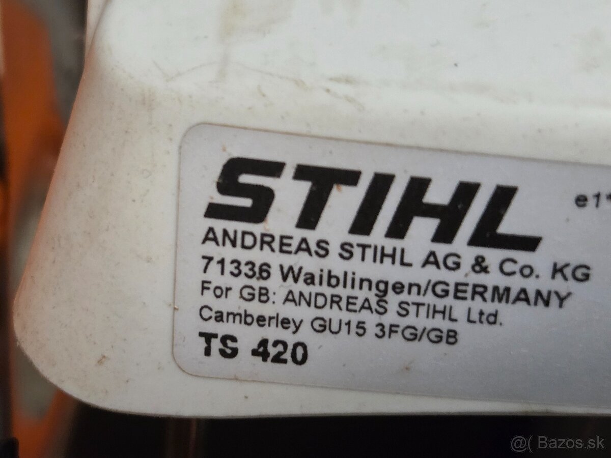 Stihl TS 420 motorova rezacka zaruka 12/2026 - 2