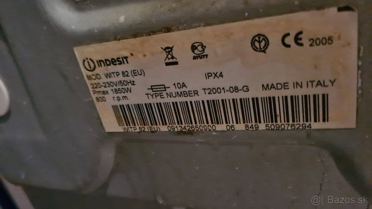 Indesit Witp 82eu IPX 4 - 2