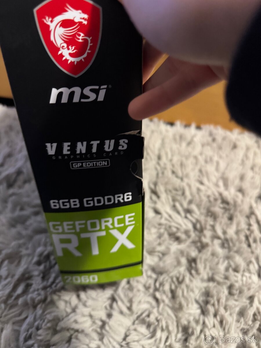 Dobrý deň Predám grafickú kartu RTX 2060 8gb - 2