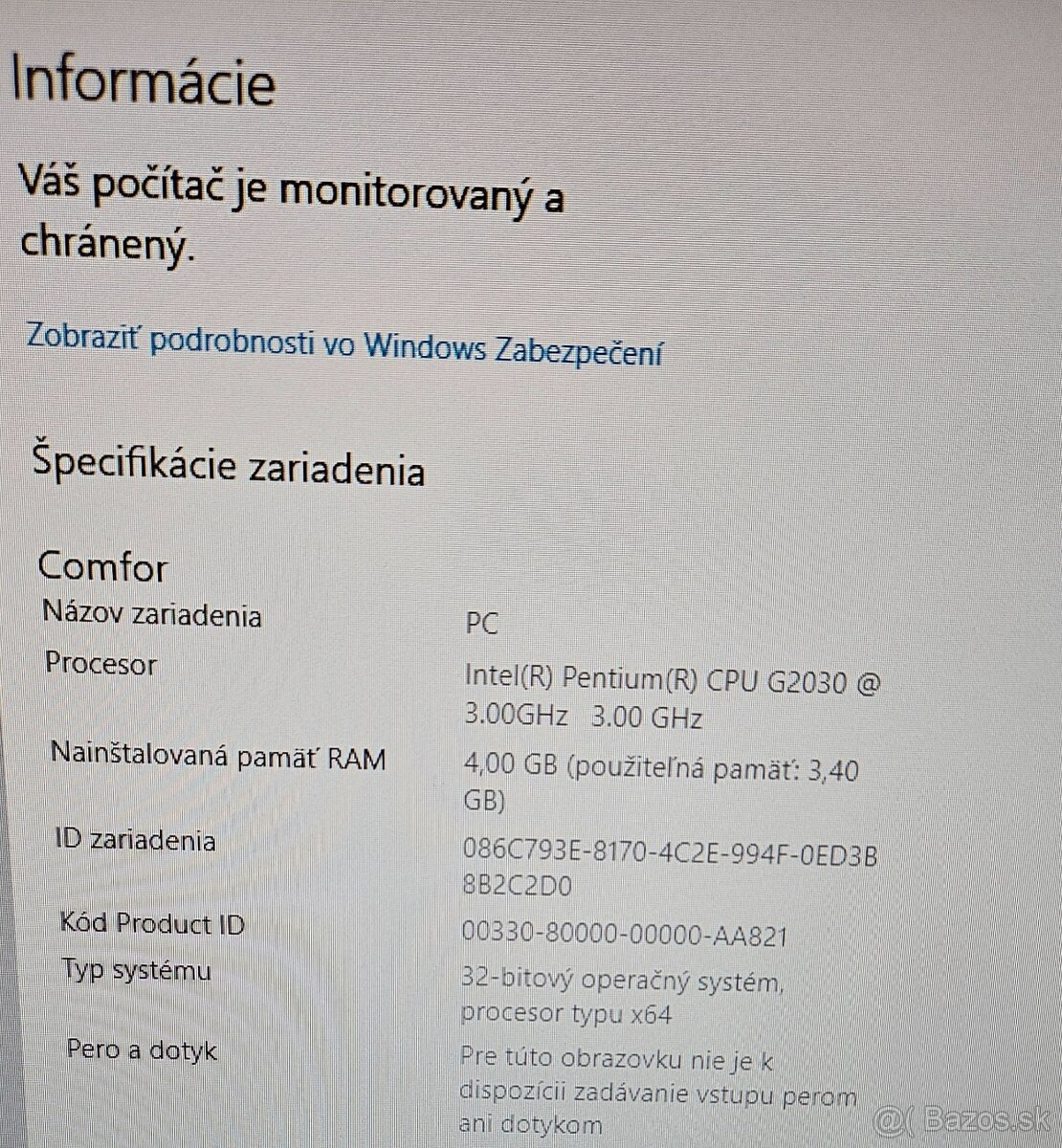 kancelárske PC Comfor - 2