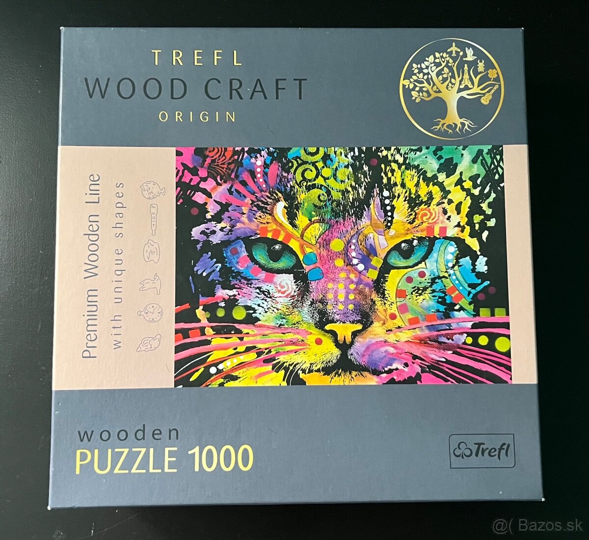 TREFL DREVENÉ PUZZLE FAREBNÁ MAČKA 1000 - 2