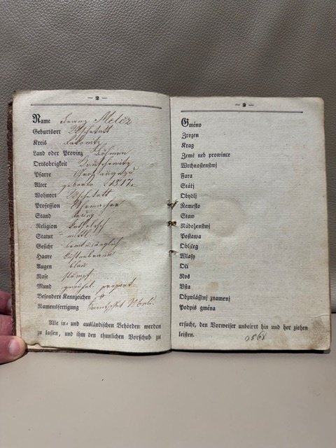 cestovná knižka - 2