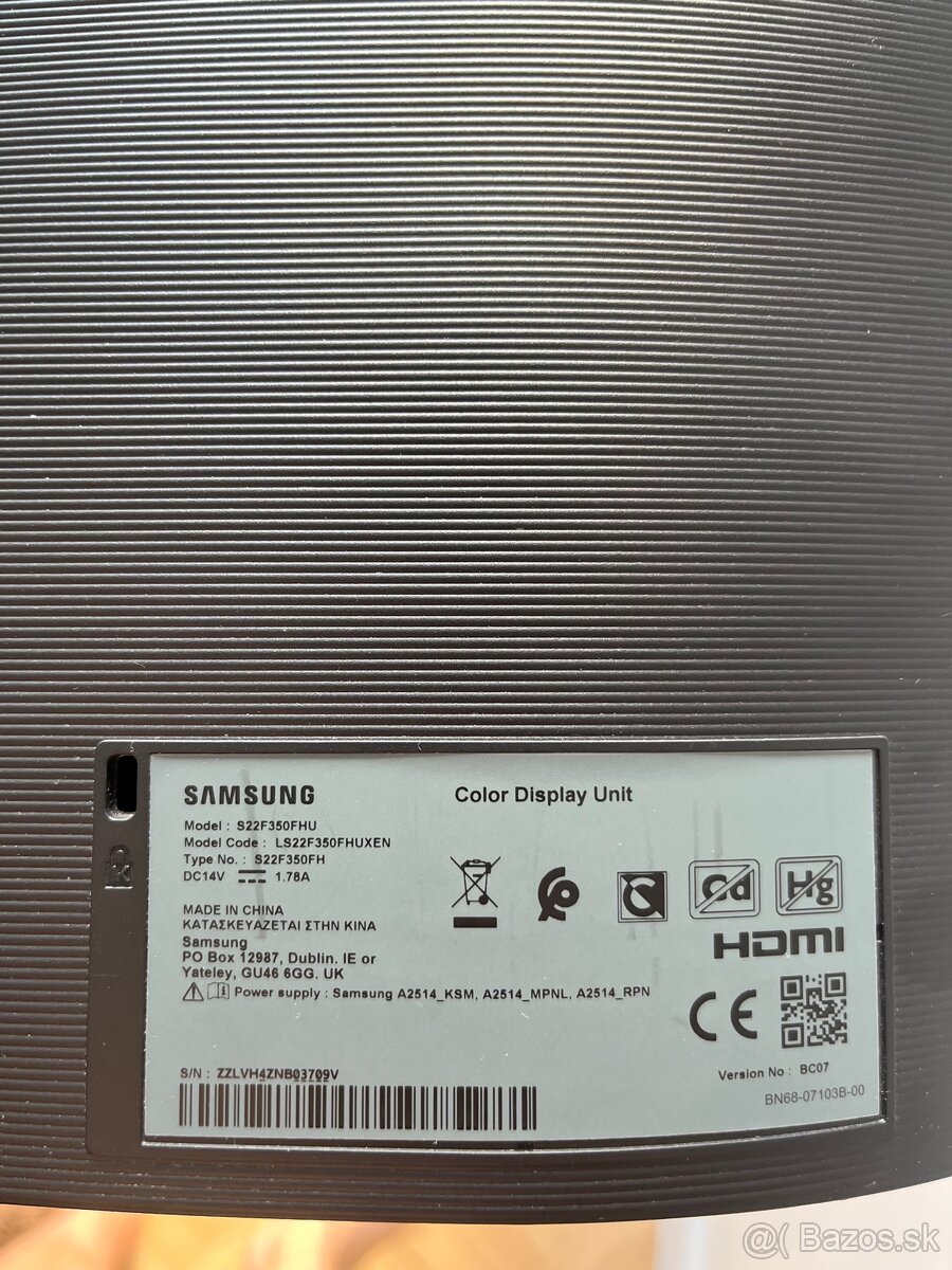 Samsung monitor 22” - 2