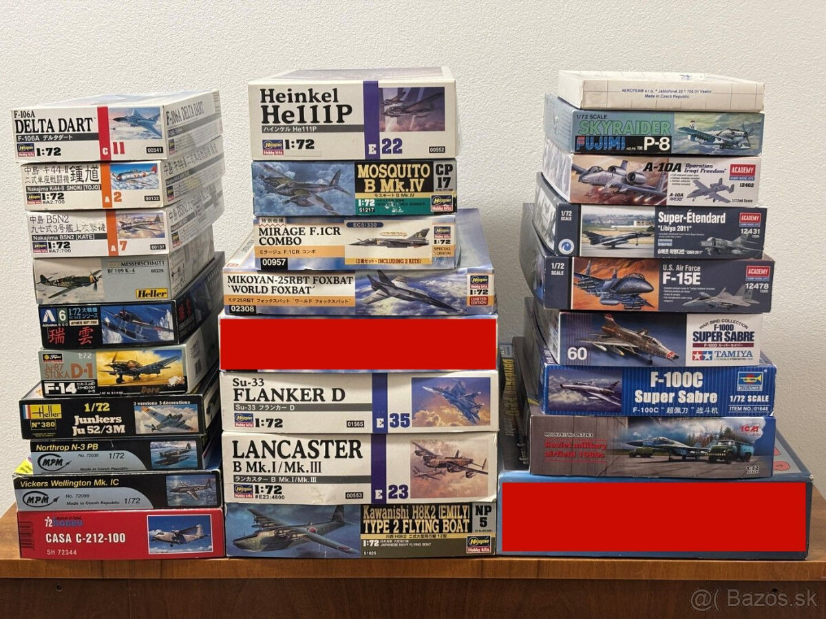 Plastikové modely lietadiel 1:72 a 1:144 - 2