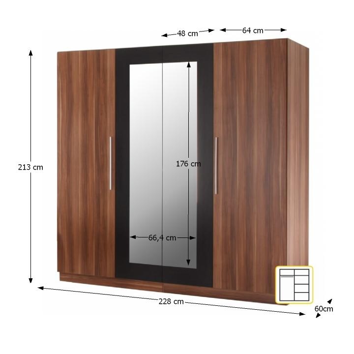 Skriňa + komoda slivka - 2