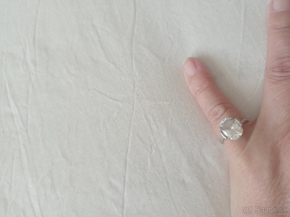 Strieborný prsteň s očkom 53 - 2