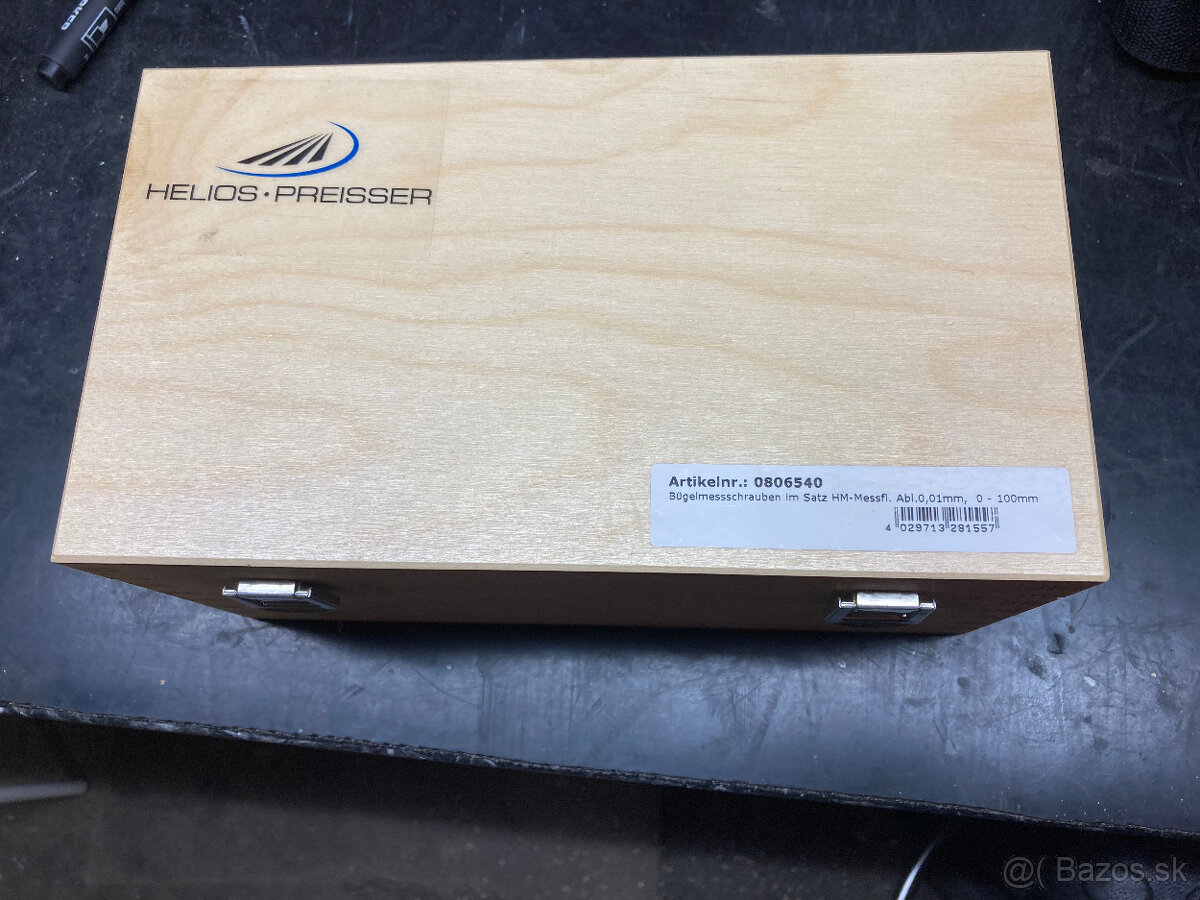 Mikrometer, strmeňový mikrometer sada 0 až 100 mm - 2