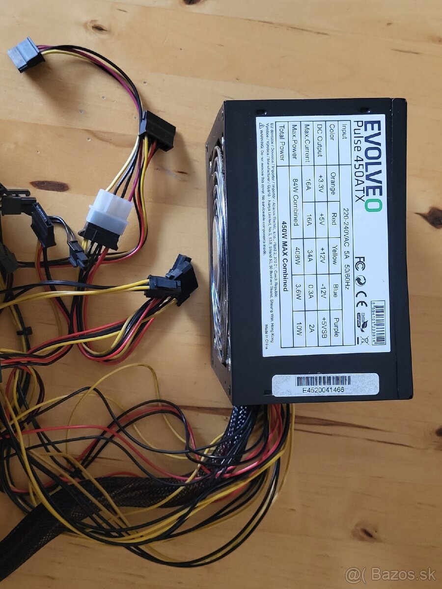 Predám Evolveo 450w zdroj - 2