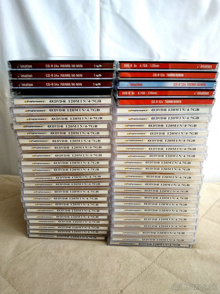 100 x CD/DVD/Blu-ray obaly 10,4 mm - 2