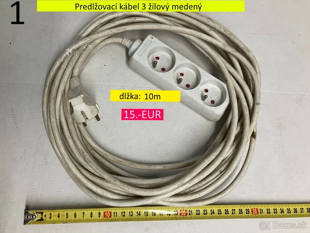 Predlžovací kábel 3 žilový na 220V - 2