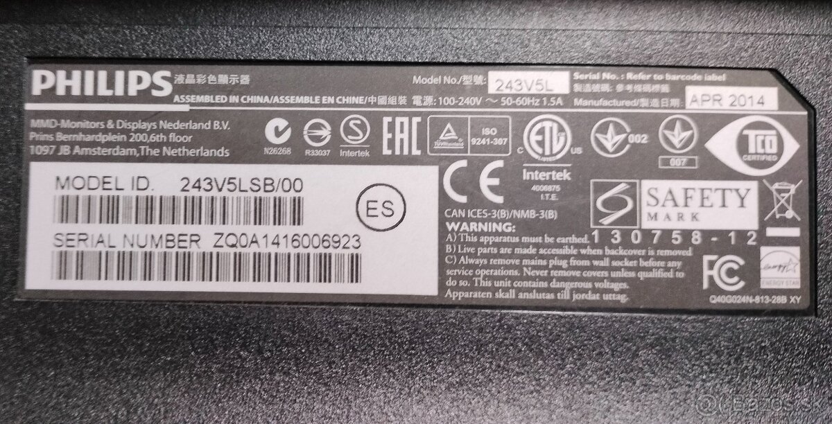 monitor Philips 243V5L - 2