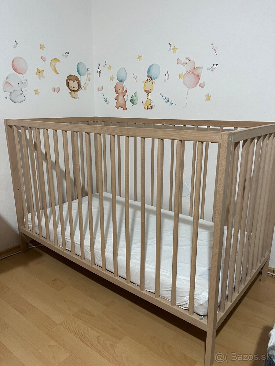 detská postieľka Ikea Sniglar + matrac - 2