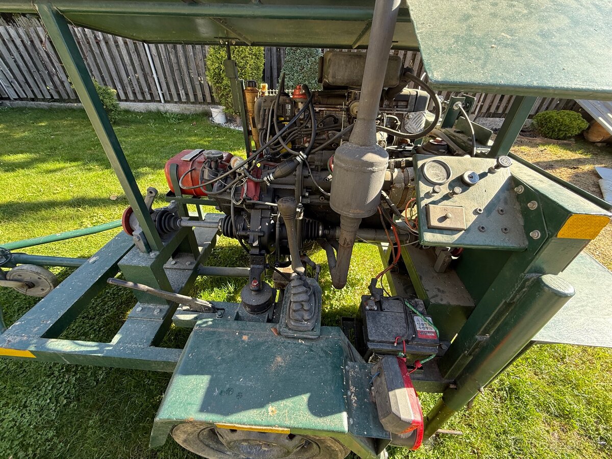 Štiepačka na drevo – domáca výroba, mobilná, benzínový motor - 2